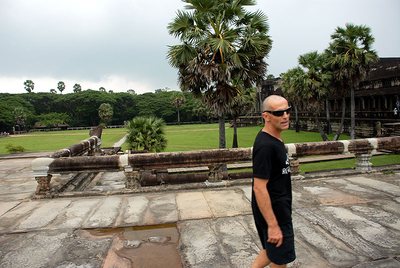 Trosky chrámu Angkor Wat a Karel