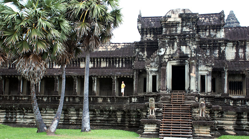 Já uvnitř Angkor Watu