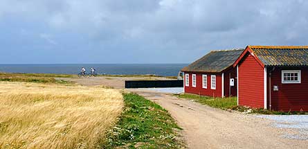 Dánsko krajina a cyklisté