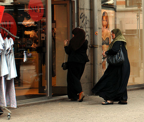 Muslimky na nákupech