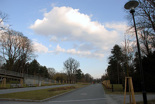 Park u výstaviště Flora v Olomouci